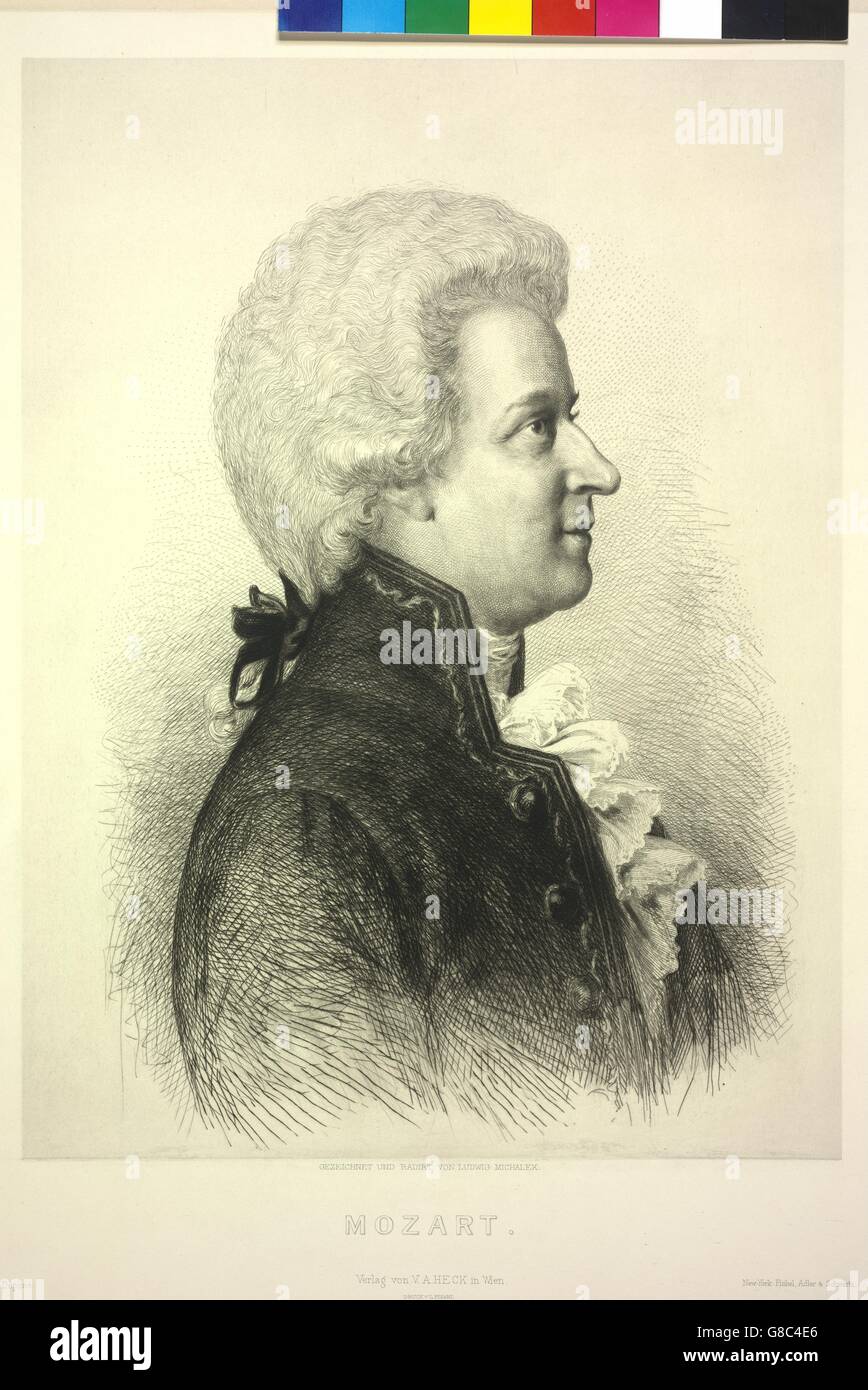 Mozart Stockfoto