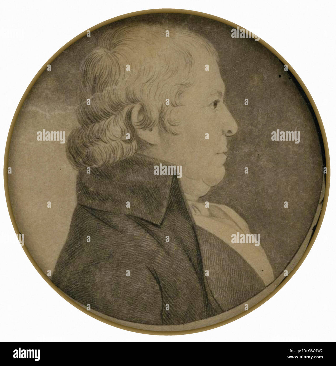 Charles Balthazar Julien Févret de Saint-Mémin - Porträt von Paul Revere, Jr. Stockfoto