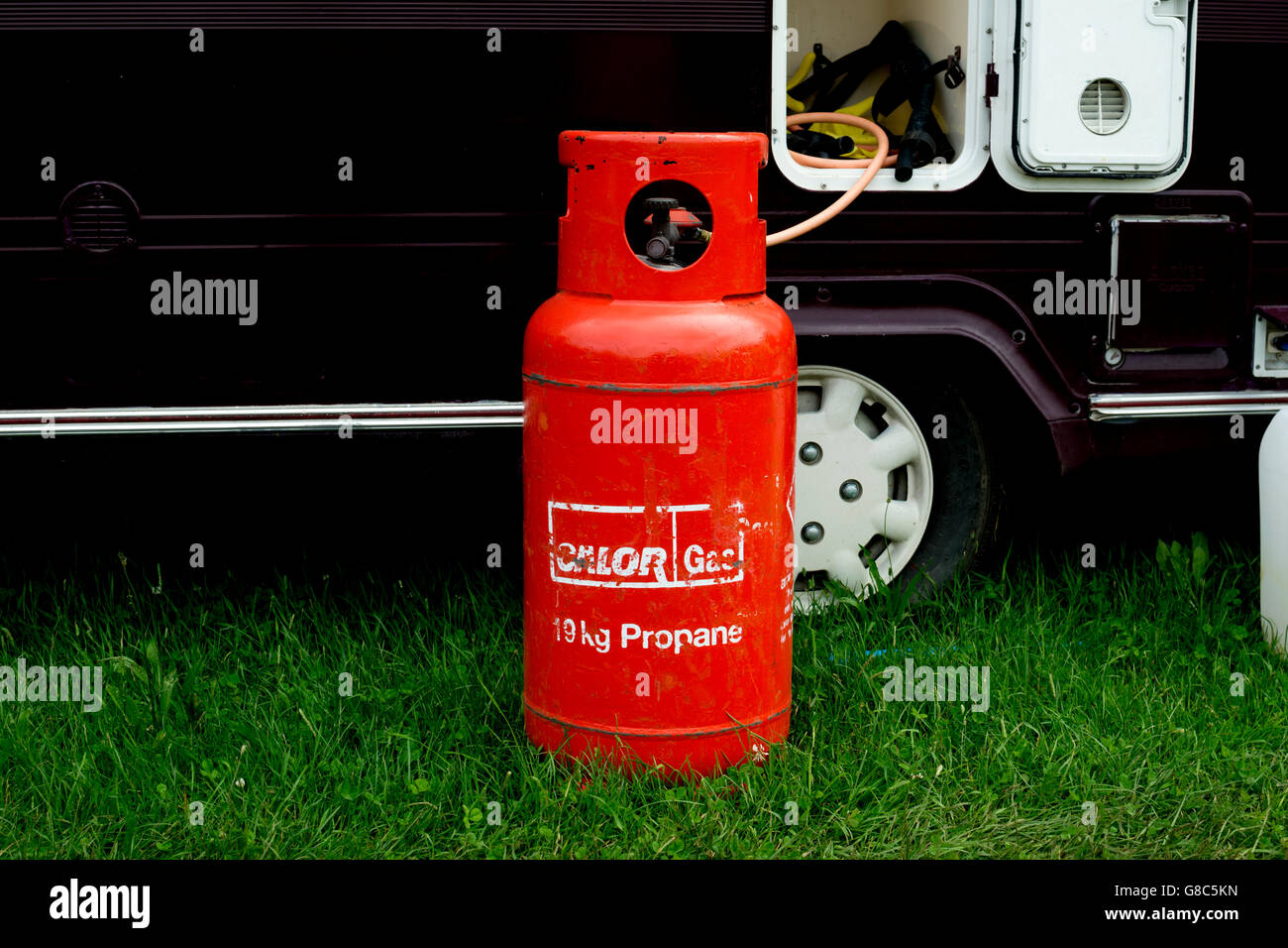 Calor Gas Propan Flasche, UK Stockfoto