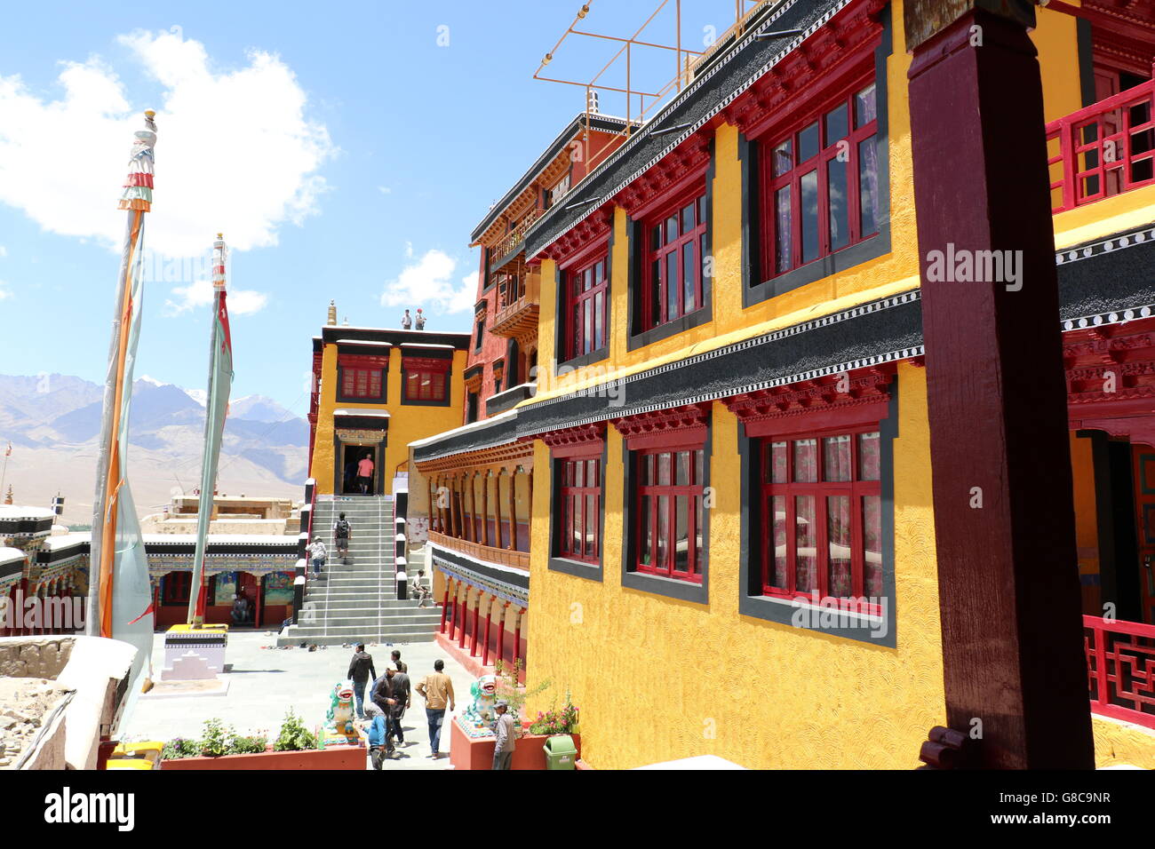 Thiksay-tibetisch-buddhistischen Kloster, Leh Stockfoto