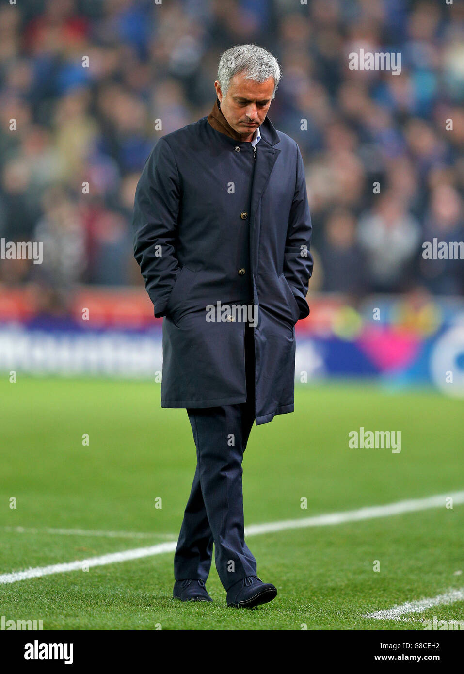 Chelsea-Manager Jose Mourinho während des Capital One Cup, vierte Runde Spiel im Britannia Stadium, Stoke-upon-Trent. Stockfoto