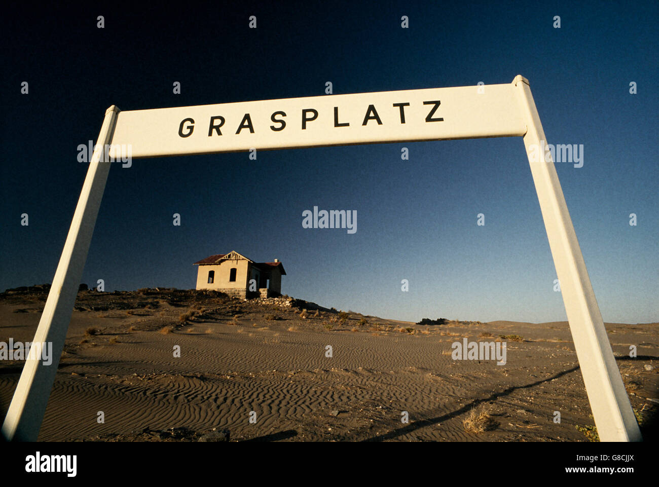 Grasplatz, Namibia. Kunst. Stockfoto