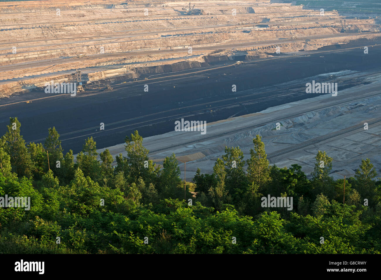 Tagebau Hambach Mine liegt zwischen Jülich im Landkreis Düren und Elsdorf (Erft County) Rheinland. Stockfoto