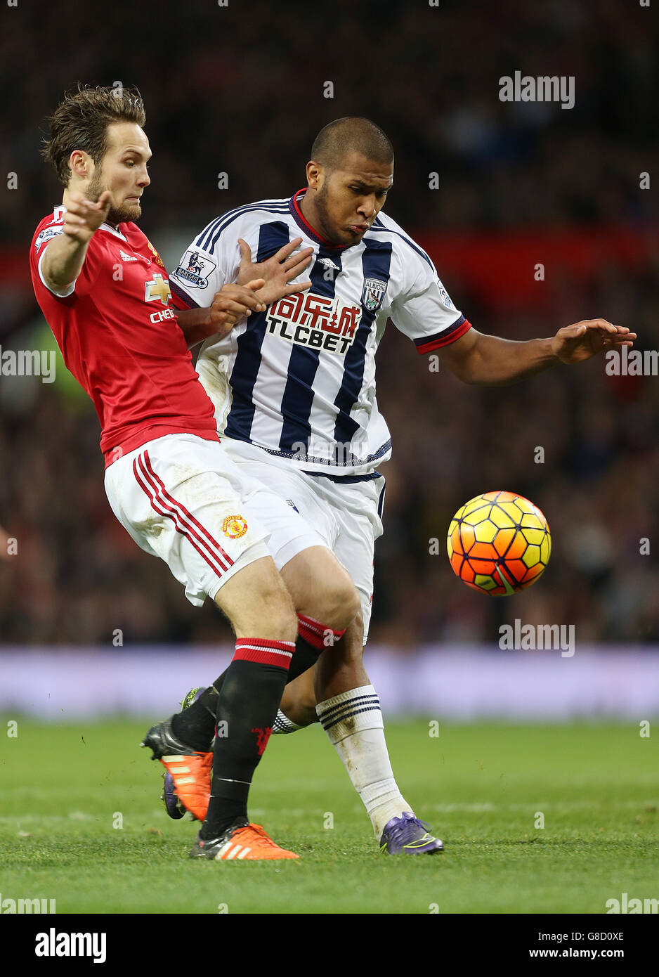 Fußball - Barclays Premier League - Manchester United gegen West Bromwich Albion - Old Trafford Stockfoto