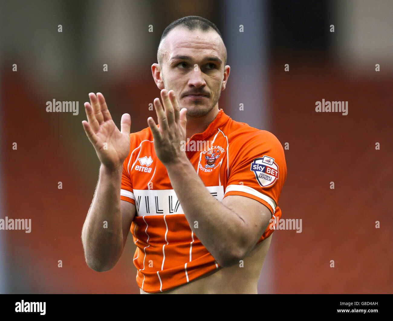 Soccer - Sky Bet League One - Blackpool / Crewe Alexandra - Bloomfield Road. Tom Aldred, Blackpool Stockfoto