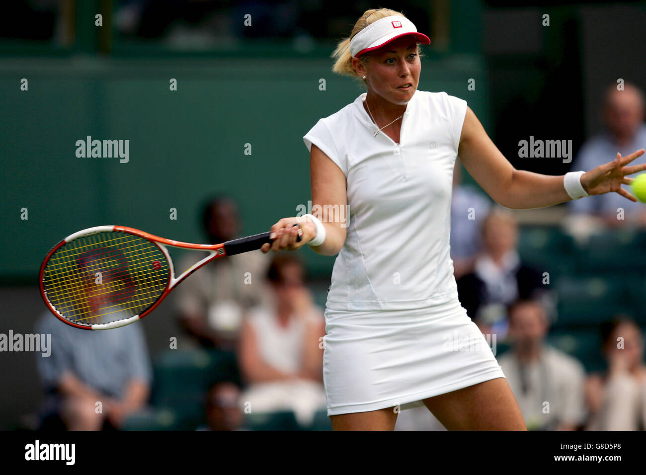 Tennis - Wimbledon Championships 2005 - Frauen erste Runde - Elena Baltacha V Sabina Klaschka - All England Club Stockfoto