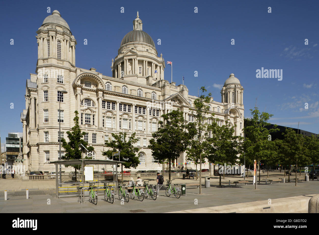 Der Port of Liverpool Building oder Dock Office (früher Mersey Docks und Harbour Board), LIverpool, UK. Stockfoto