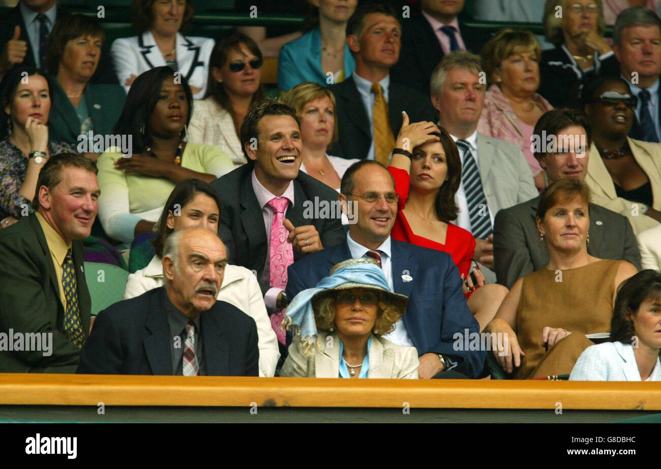 Tennis - Wimbledon Championships 2005 - Männer 3. Runde - Roger Federer V Nicolas Kiefer - All England Club Stockfoto