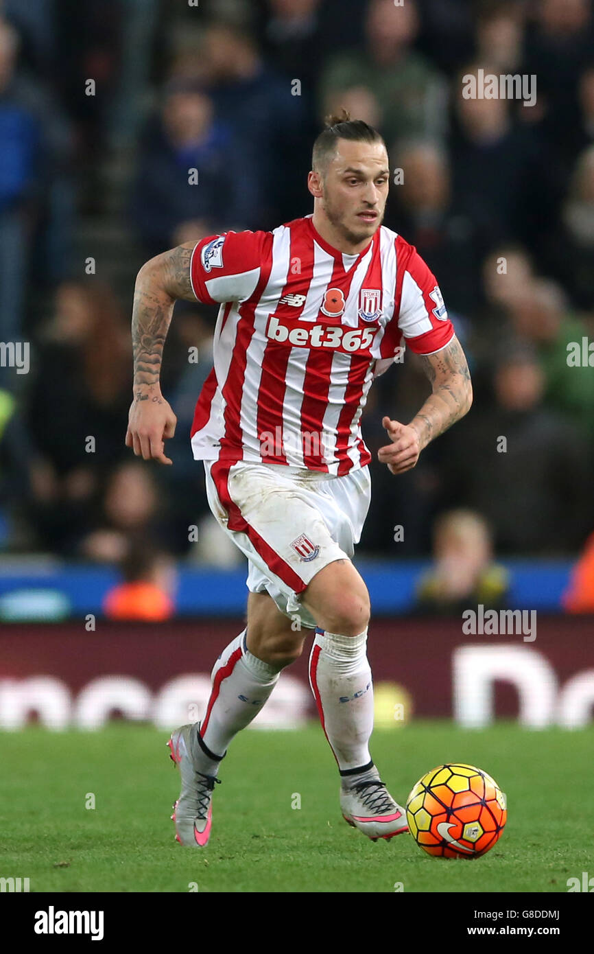 Fußball - Barclays Premier League - Stoke City gegen Chelsea - Britannia Stadium. Marko Arnautovic von Stoke City Stockfoto