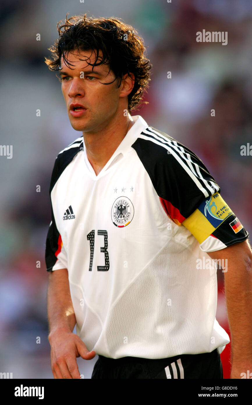 Fußball - FIFA-Konföderationen-Pokal 2005 - Gruppe A - Tunesien gegen Deutschland - WM-Stadion. Michael Ballack, Deutschland Stockfoto