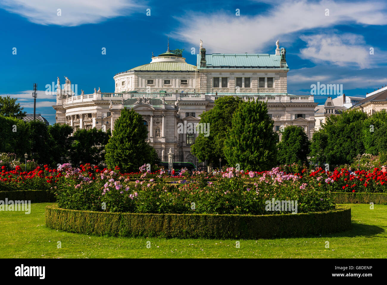 Burgtheater oder Imperial Court Theatre, Wien, Österreich Stockfoto
