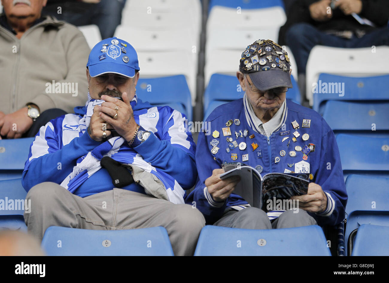 Fußball - Sky Bet Championship - Sheffield Mittwoch gegen Hull City - Hillsborough Stadium. Sheffield Wednesday Fans auf den Tribünen Stockfoto