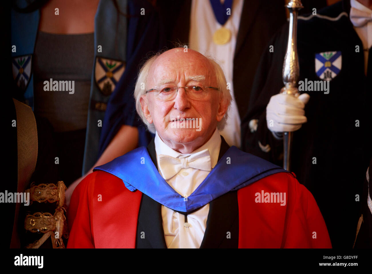 Edinburgh, UK. 28. Juni 2016. Universität Edinburgh: Ehrendoktorwürde für irische Präsident Higgins. Abgebildete Higgins. Pako Mera/Alamy Live-Nachrichten. Stockfoto