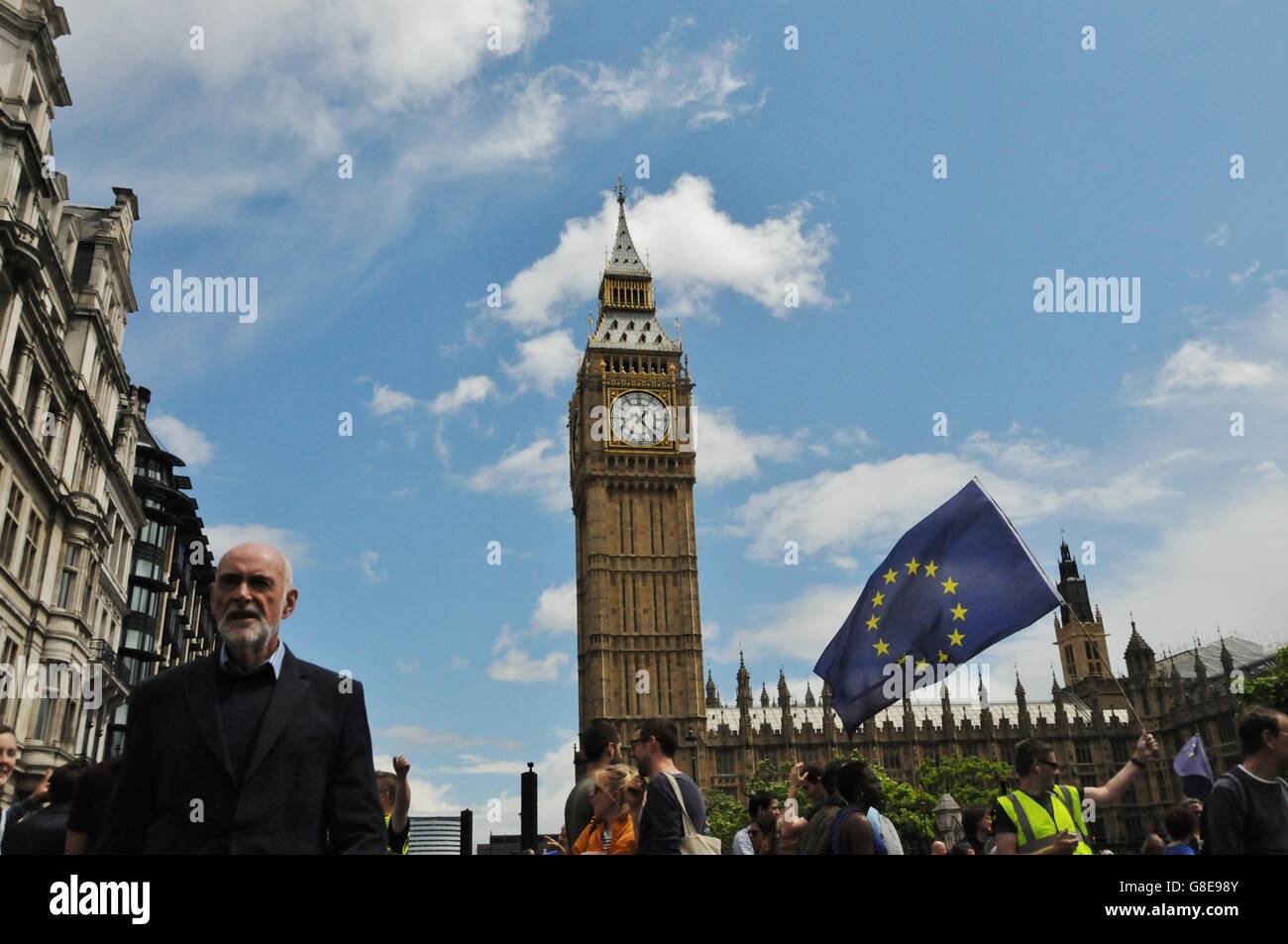 EU-Befürworter Protest in London Stockfoto