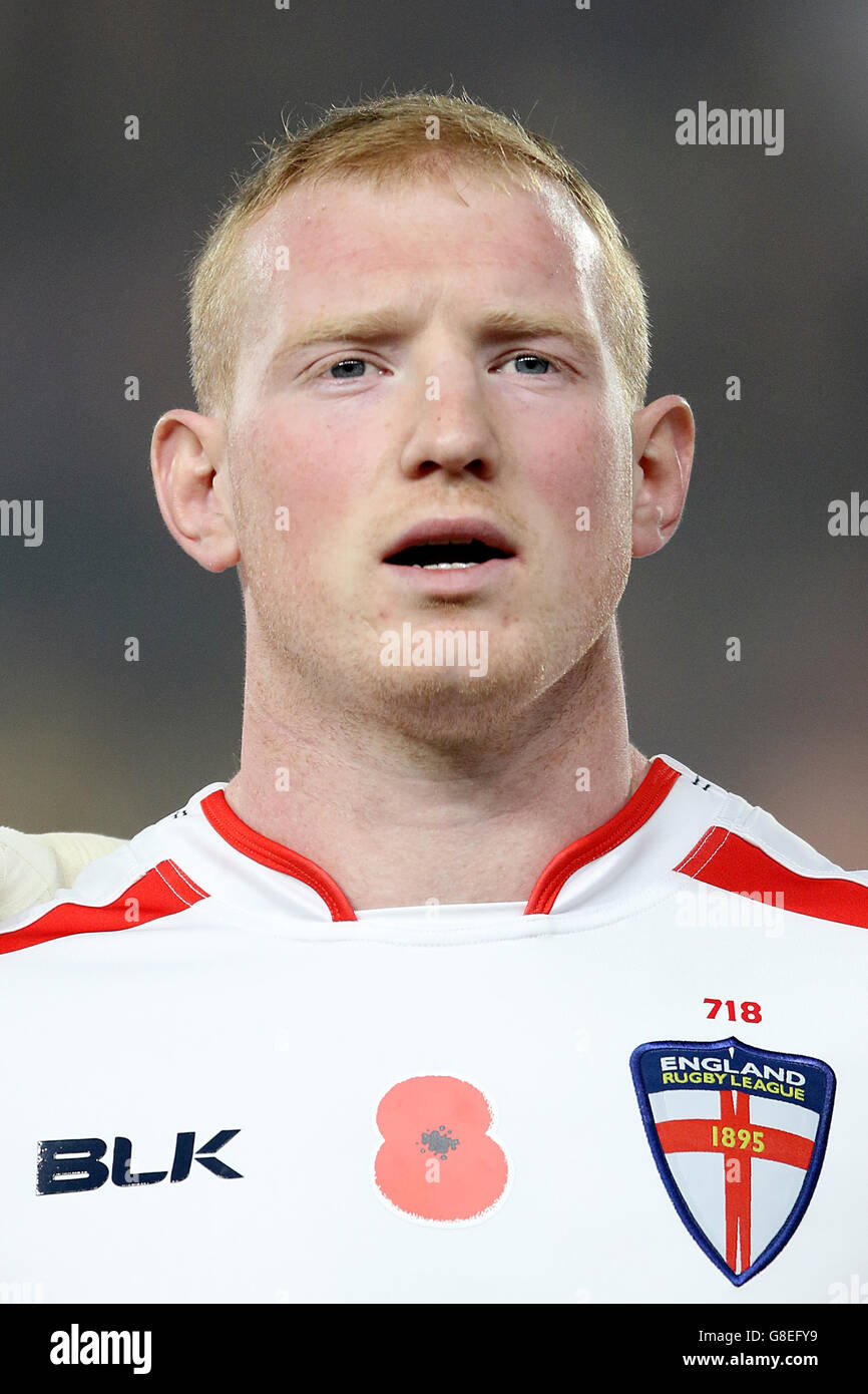 Rugby League - Internationale Testreihe - erster Test - England gegen Neuseeland - KC Stadium. Liam Farrell, England Stockfoto