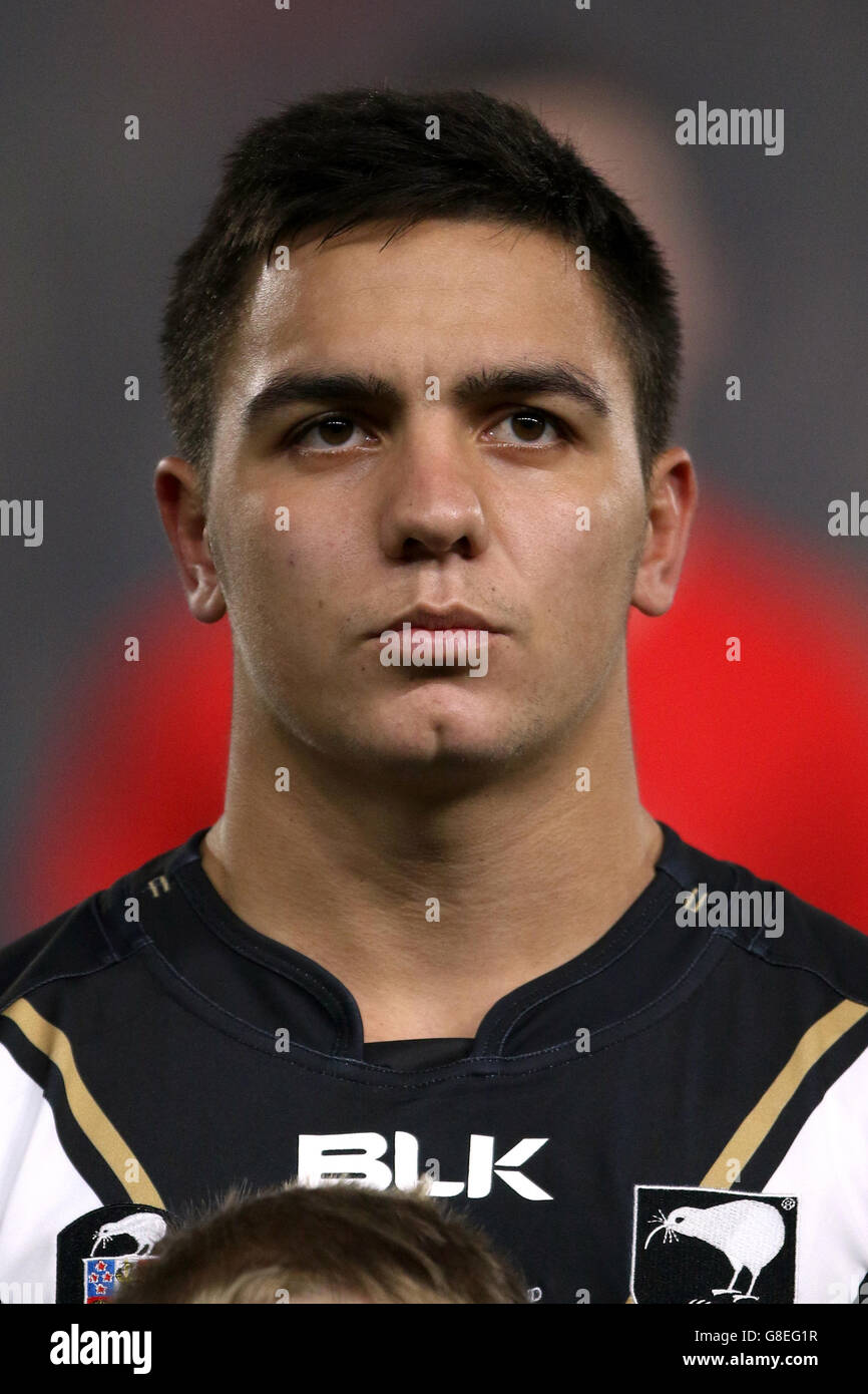 Rugby League - Internationale Testreihe - erster Test - England gegen Neuseeland - KC Stadium. Kodi Nikorima, Neuseeland Stockfoto