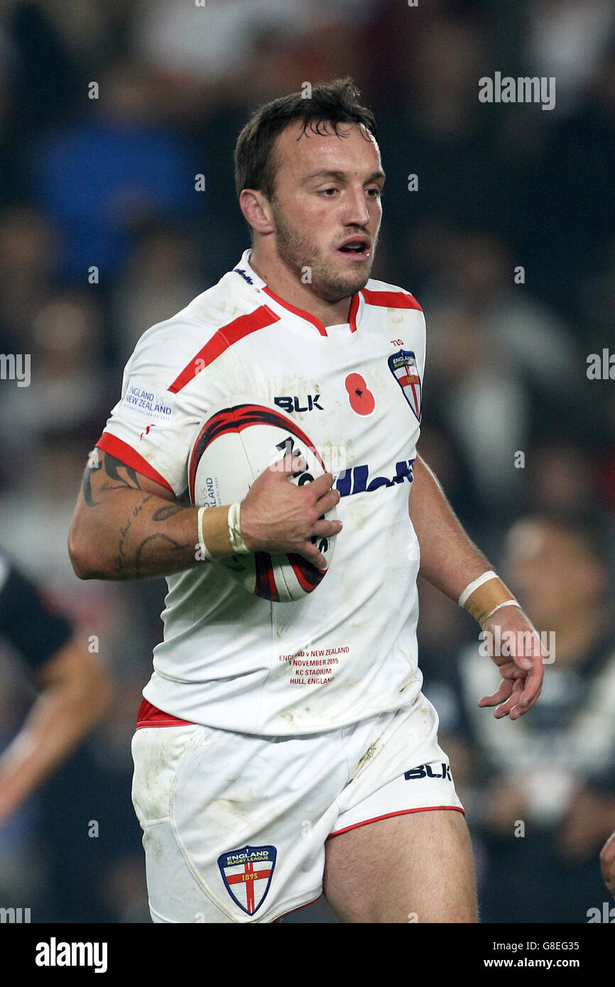 Rugby League - Internationale Testreihe - erster Test - England gegen Neuseeland - KC Stadium. Josh Hodgson, England Stockfoto