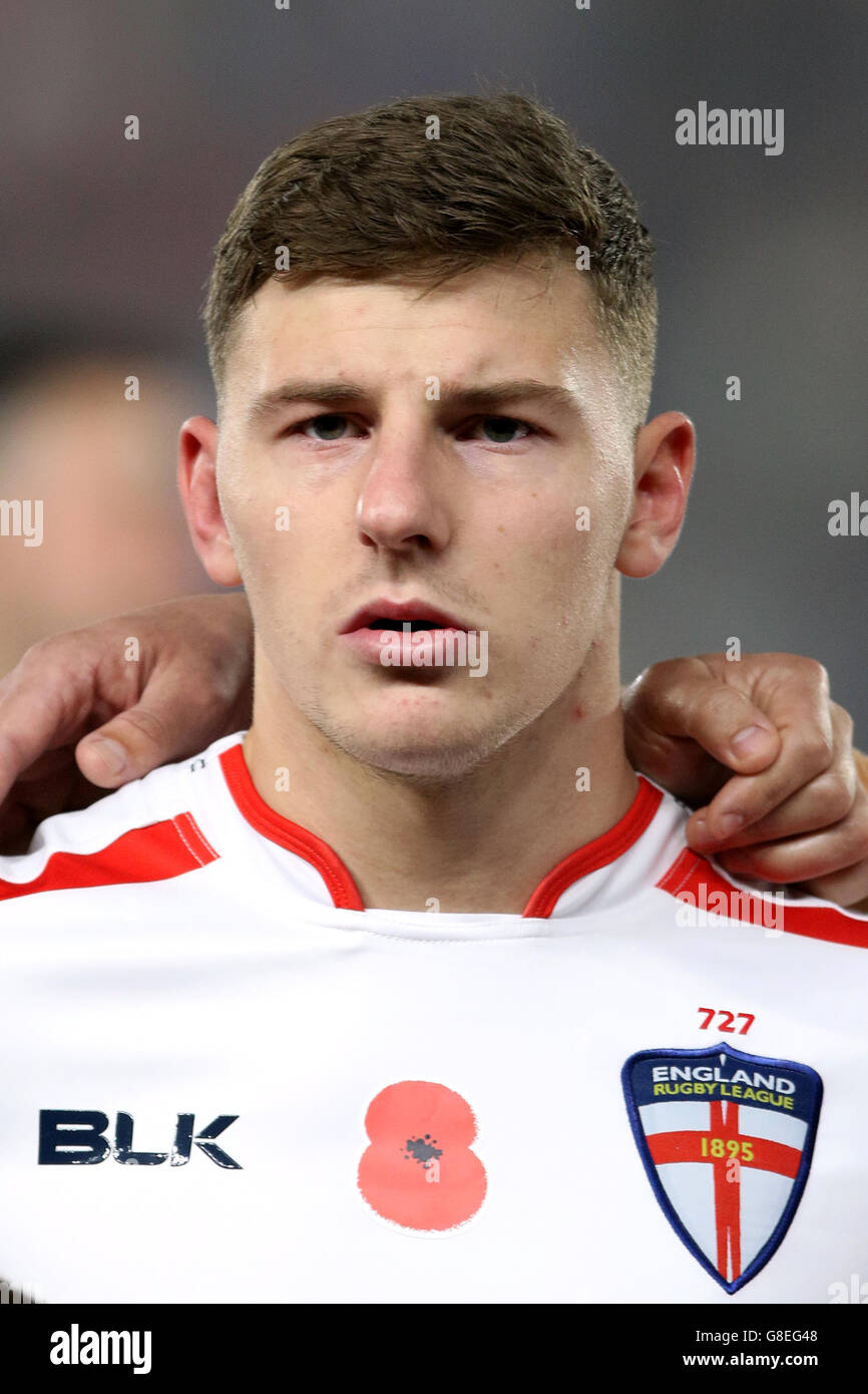 Rugby League - Internationale Testreihe - erster Test - England gegen Neuseeland - KC Stadium. George Williams, England Stockfoto