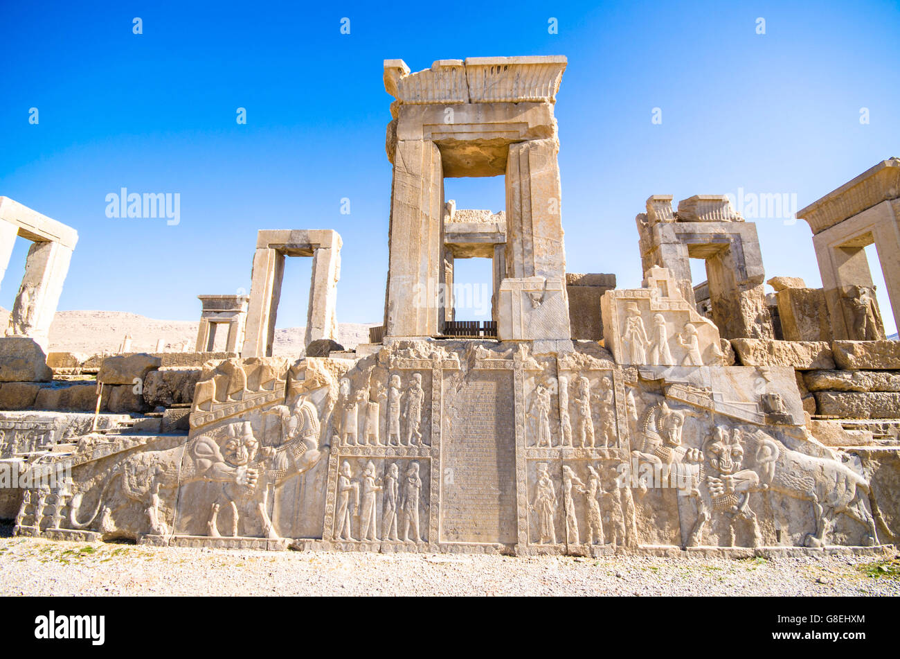 Persepolis, der alten Hauptstadt des persischen Reiches Stockfoto