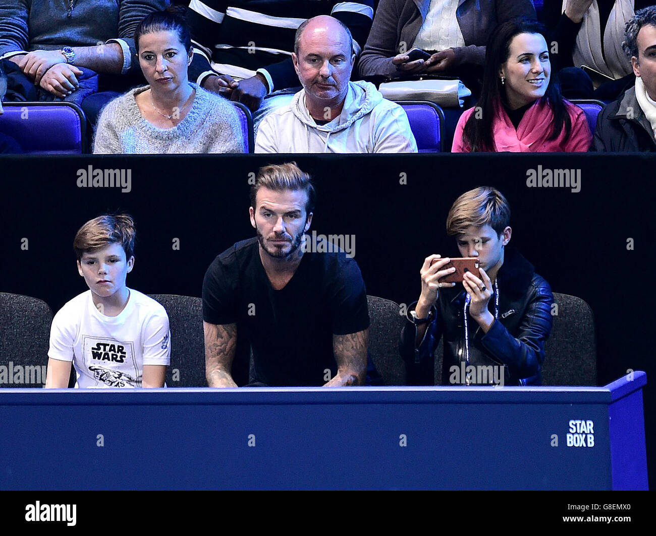 ATP World Tour Finals - Tag sieben - O2 Arena Stockfoto