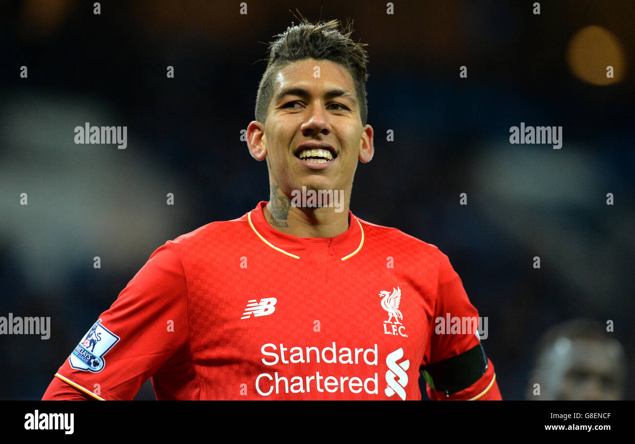 Manchester City gegen Liverpool - Barclays Premier League - Etihad Stadium. Roberto Firmino aus Liverpool während des Spiels der Barclays Premier League im Etihad Stadium, Manchester. Stockfoto