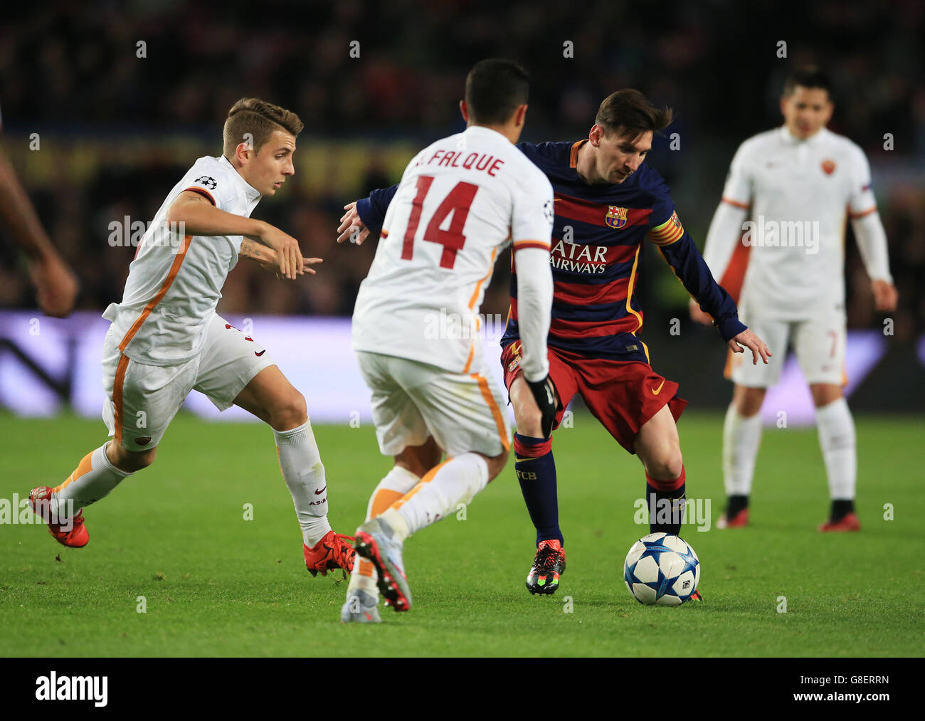 FC Barcelona gegen Roma - UEFA Champions League - Gruppe E - Camp Nou Stockfoto