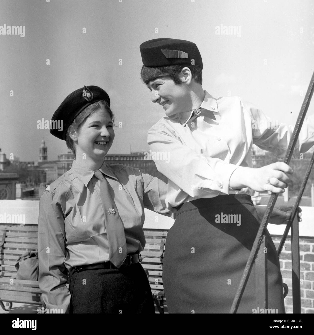 Girl Guide Uniformen - London Stockfoto