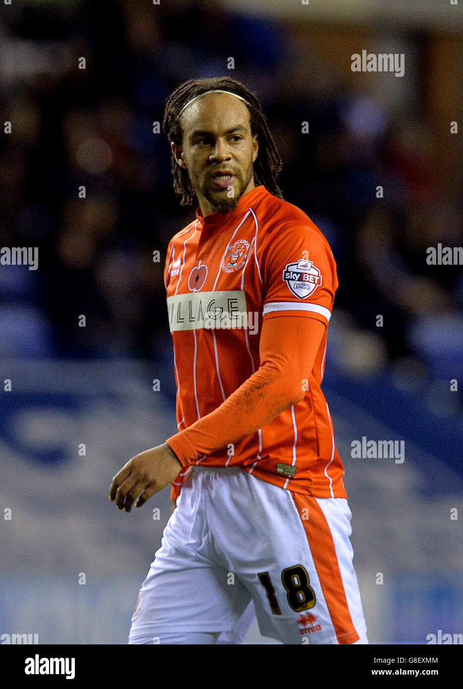 Fußball - Johnstone es Paint Trophy - Nordabschnitt - Runde von sechzehn - Wigan Athletic V Blackpool - DW-Stadion Stockfoto