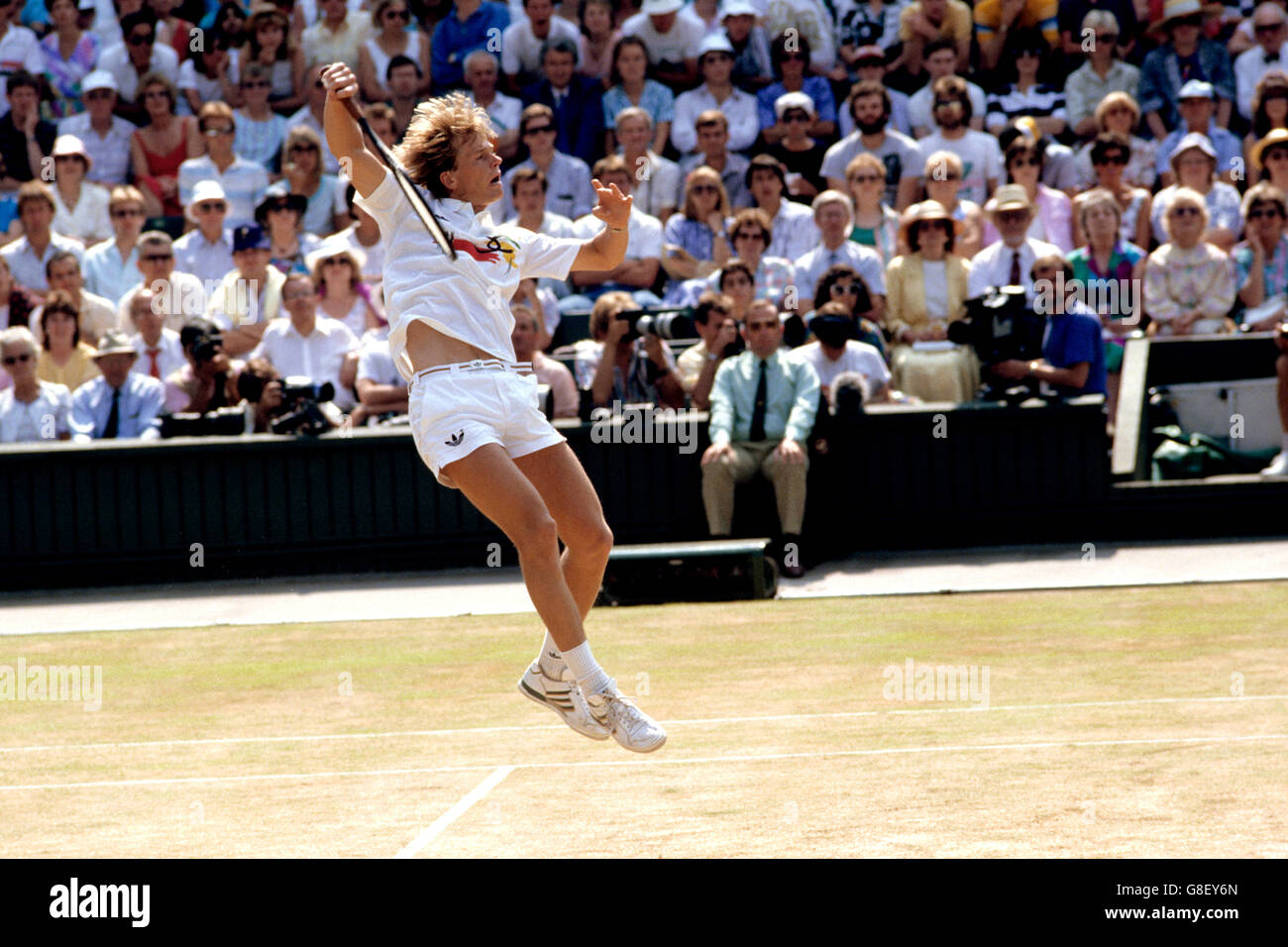 Tennis - Wimbledon Championships - Herreneinzel - All England Club. Stefan Edberg Stockfoto