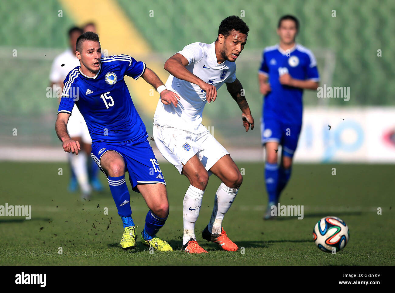 Bosnien und Herzegowina U21 V England U21 - UEFA unter 21 Qualifying - Gruppe neun - Asim Ferhatovic Hase Stadion Stockfoto