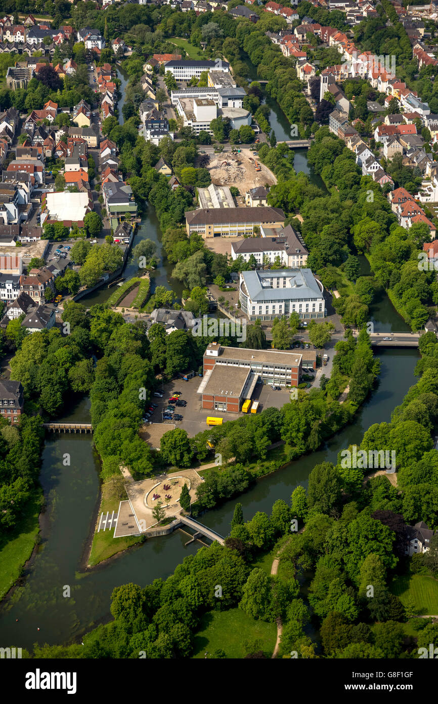 Luftaufnahme, Lippe, Lippstadt, Ost Westfalen, Nord Rhein Westfalen, Deutschland, Europa, Antenne betrachten, Vögel-Augen betrachten, Antenne Stockfoto