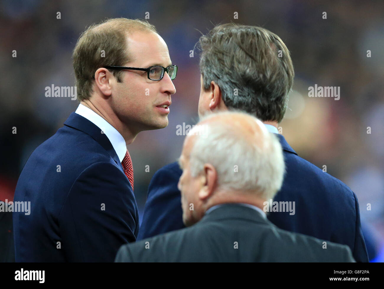 England gegen Frankreich - Internationale Freundschaftliches - Wembley Stadium. Der Duke of Cambridge vor dem internationalen Freundschaftsspiel im Wembley Stadium, London. Stockfoto