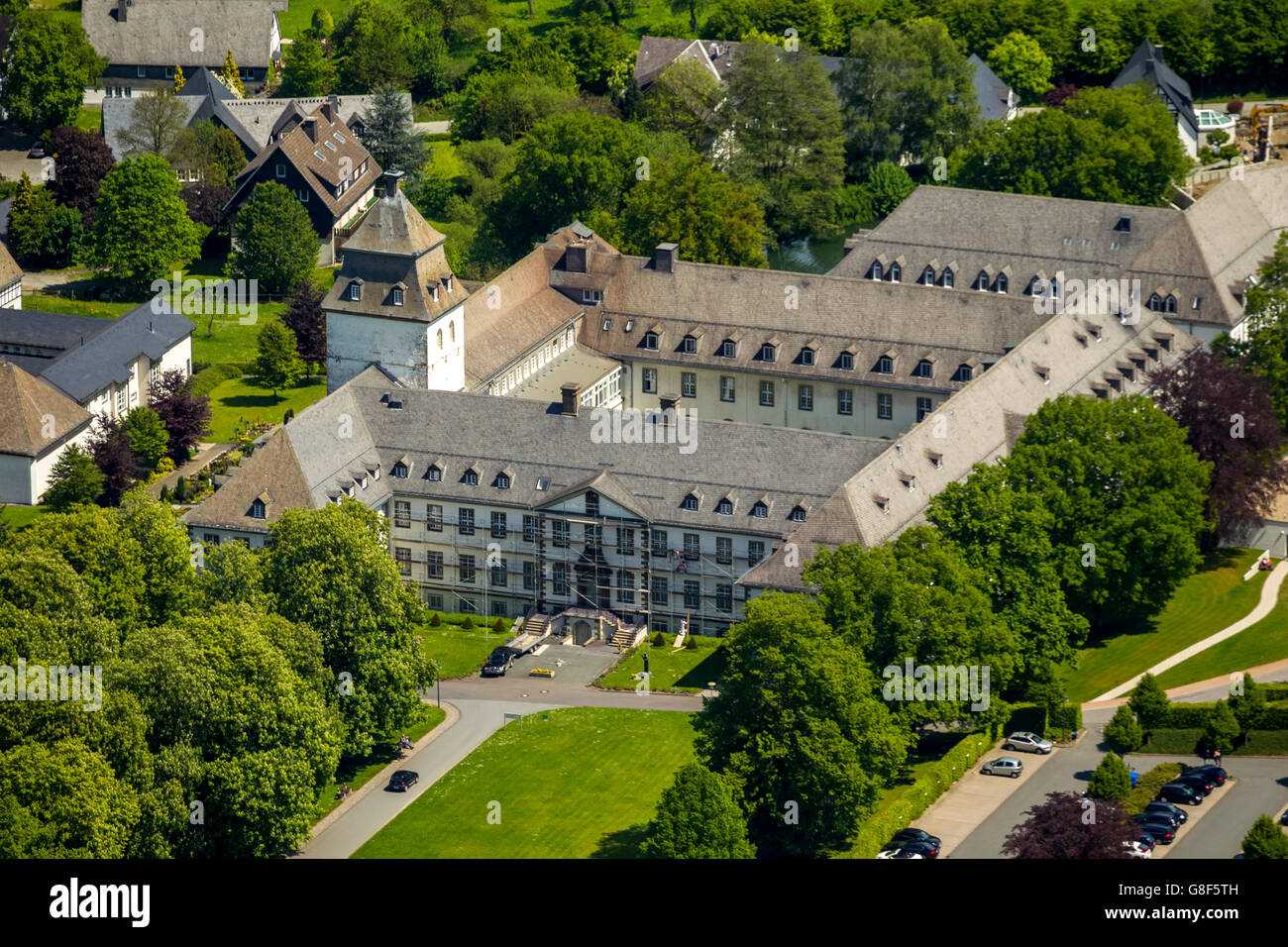 Luftaufnahme, Kloster Grafschaft, Fachkrankenhaus, Lungenklinik