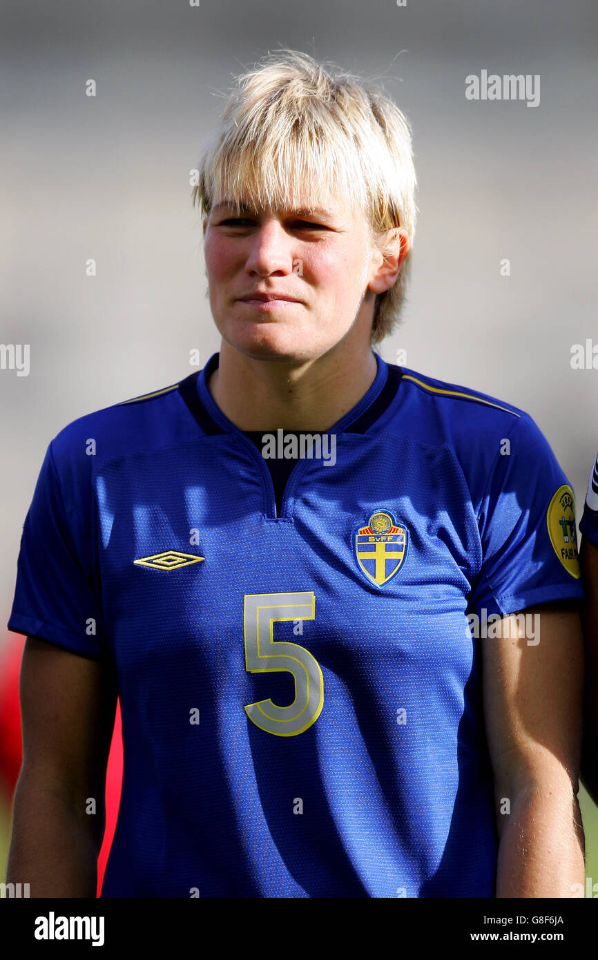 Fußball - UEFA Europameisterschaft der Frauen Weltmeisterschaft 2005 - Halbfinale - Norwegen V Schweden - Halliwell Jones Stadium Stockfoto