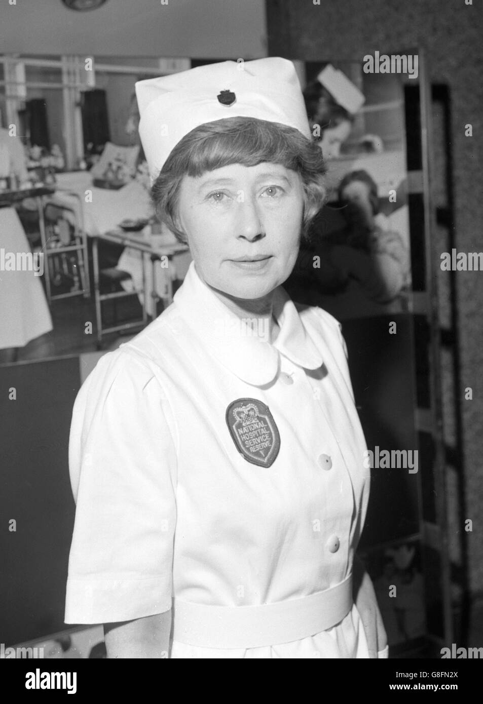 Krankenschwester Uniform - Gesundheitsministerium, Alexander-Fleming-Haus Stockfoto