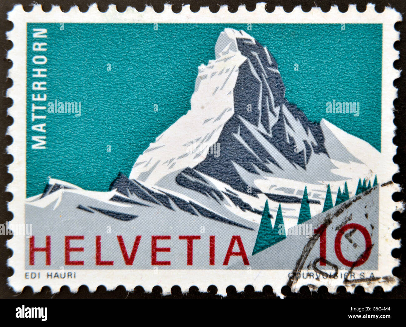 Schweiz CIRCA 1980 Eine Briefmarke gedruckt in der Schweiz zeigt