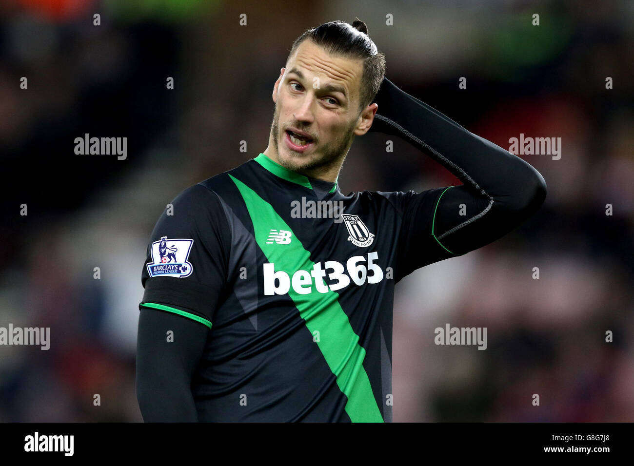 Sunderland gegen Stoke City - Barclays Premier League - Stadium of Light. Marko Arnautovic von Stoke City Stockfoto