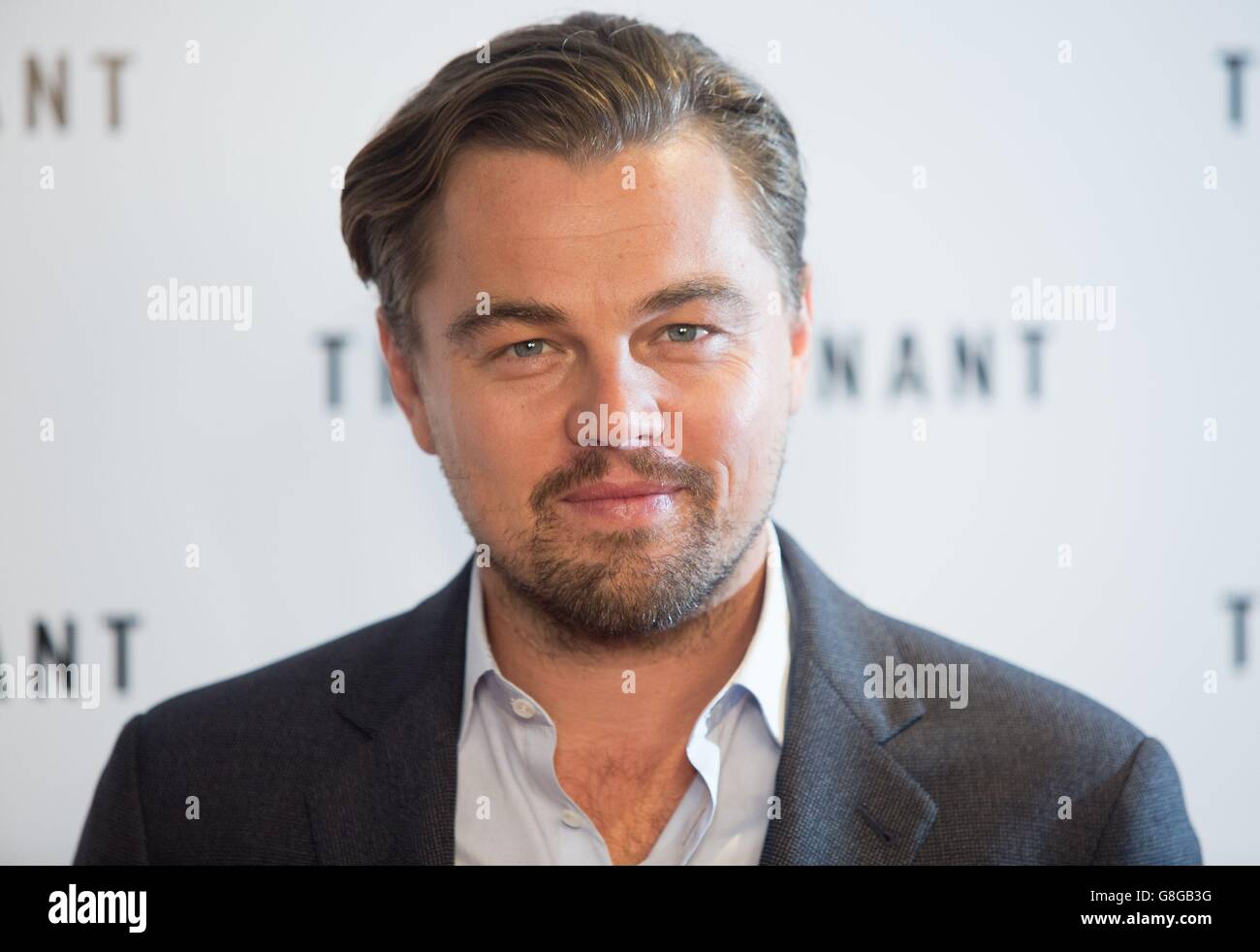 Leonardo DiCaprio nimmt an einem Photo-Call im Empire Cinema, Leicester Square, London, vor der BAFTA-Vorführung von The Revenant Teil. Stockfoto