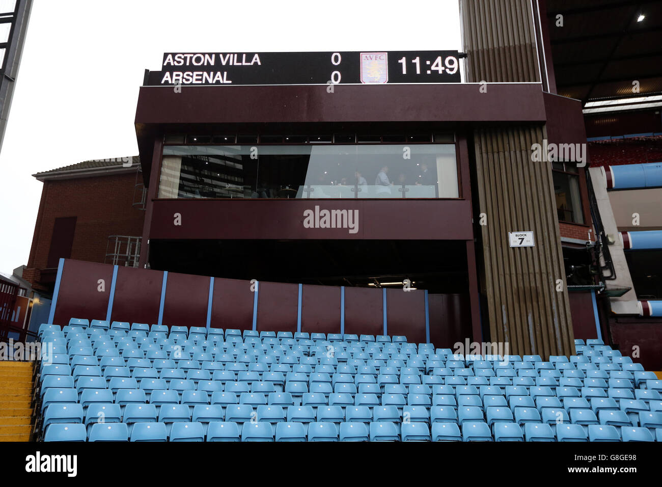 Aston Villa / Arsenal - Barclays Premier League - Villa Park. Eine allgemeine Innenansicht des Villa Park Stockfoto