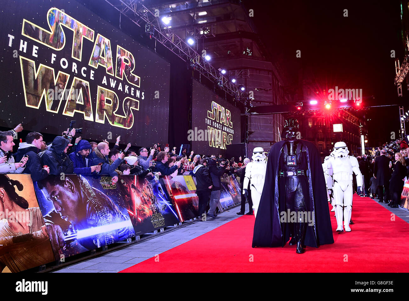 Star Wars: Der Erwachen der macht Europapremiere - London Stockfoto