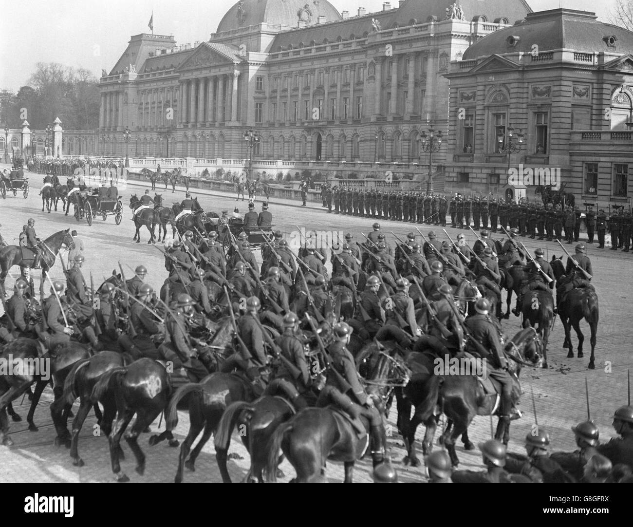 König Georg v. und Königin Mary - Belgien Stockfoto