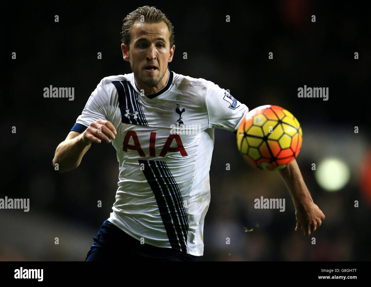 Tottenham Hotspur's Harry Kane während des Spiels der Barclays Premier League in der White Hart Lane, London. Stockfoto