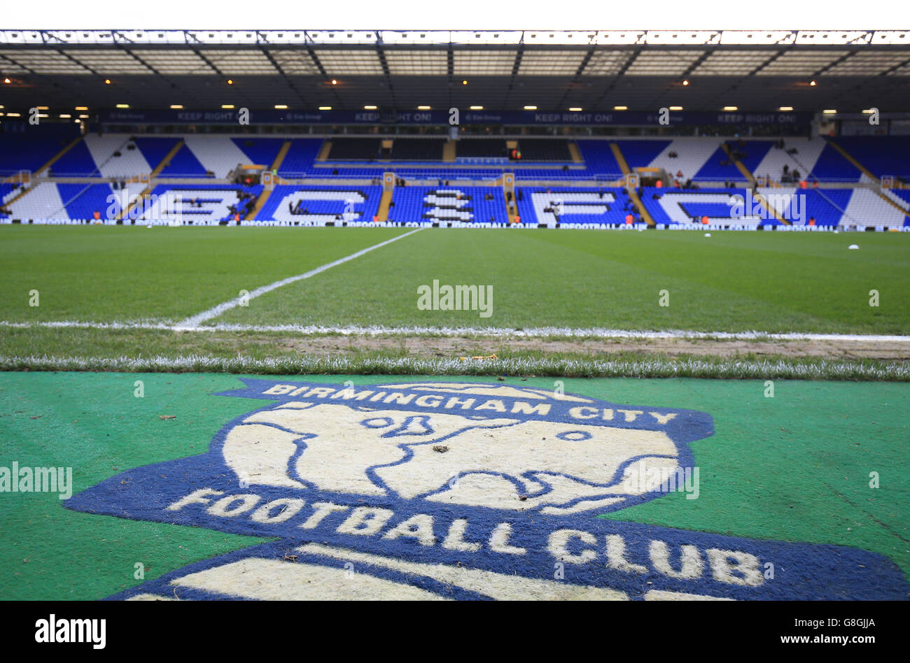 Birmingham City gegen Milton Keynes Dons – Sky Bet Championship – St Andrews. Ein allgemeiner Blick in St Andrews vor dem Spiel zwischen Birmingham City und Milton Keynes Dons. Stockfoto