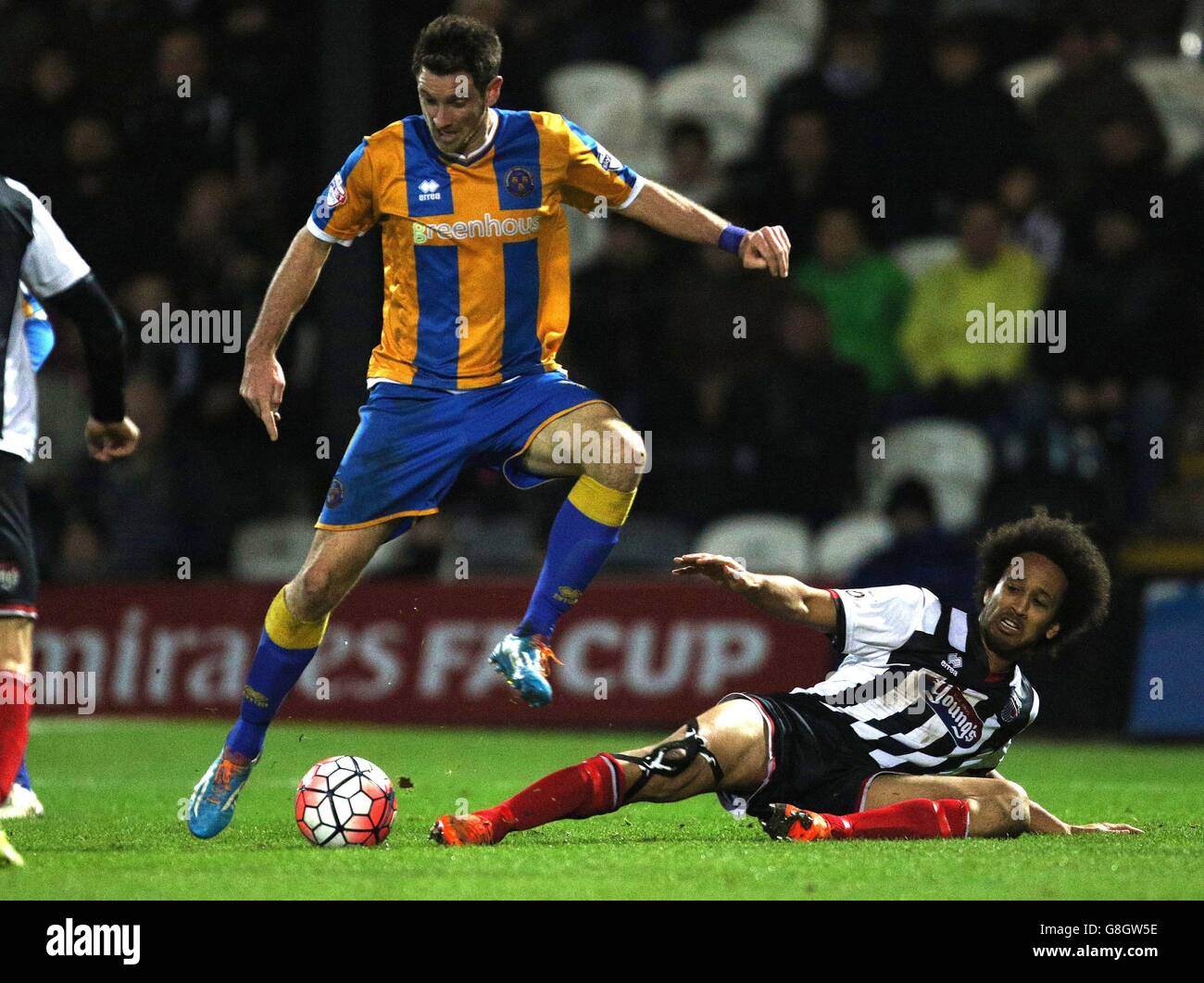 Grimsby Town V Shrewsbury Town - Emirates-FA-Cup - 2. Runde - Blundell Park Stockfoto