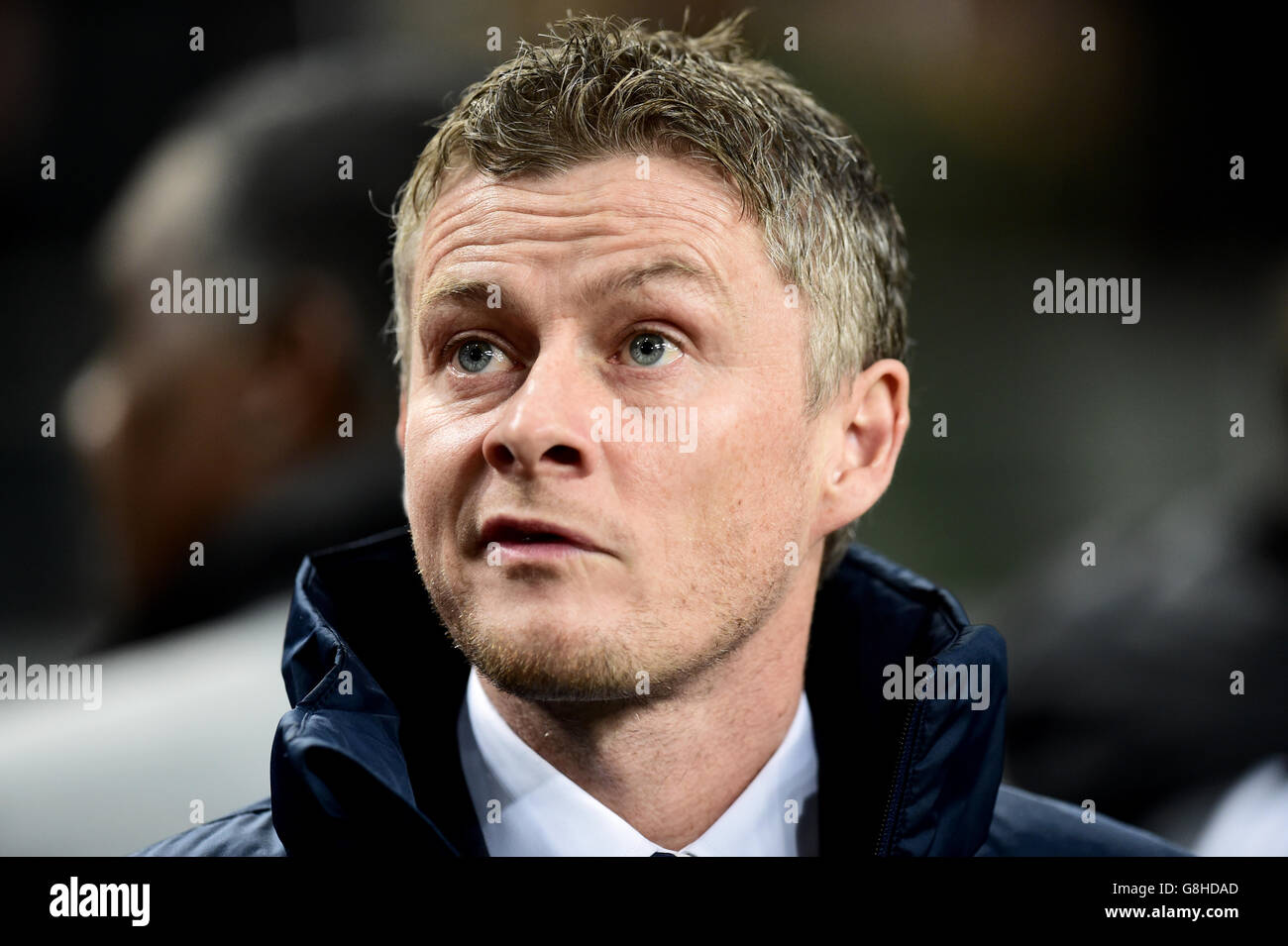 Ajax / Molde FK - UEFA Europa League - Gruppe A - Amsterdam Arena. Ole Gunnar Solskjaer, Manager von Molde FK Stockfoto