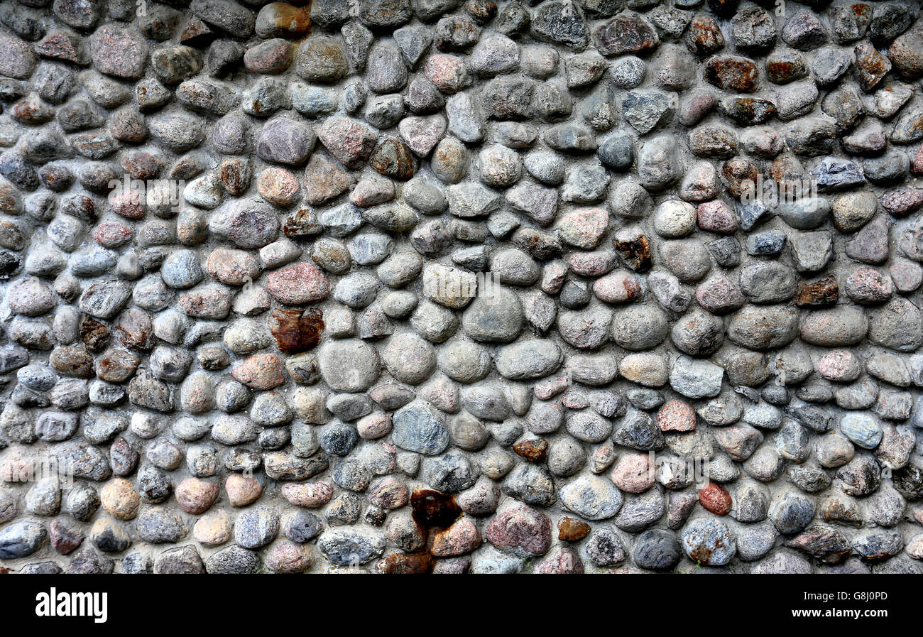 Schöne Textur aus großen Steinen in Nahaufnahme fotografiert Stockfoto