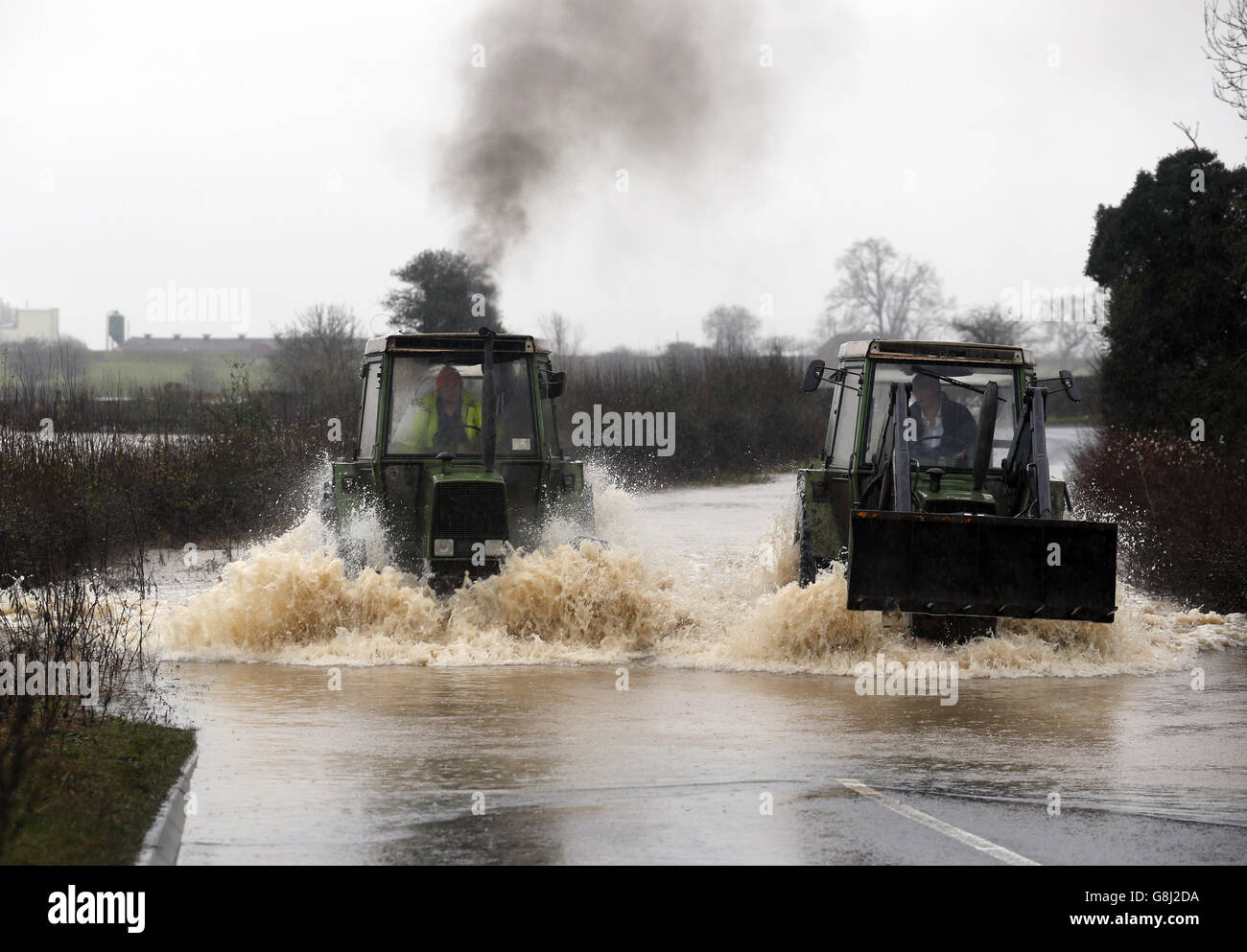 Winterwetter 26. Dezember 2015 Stockfoto