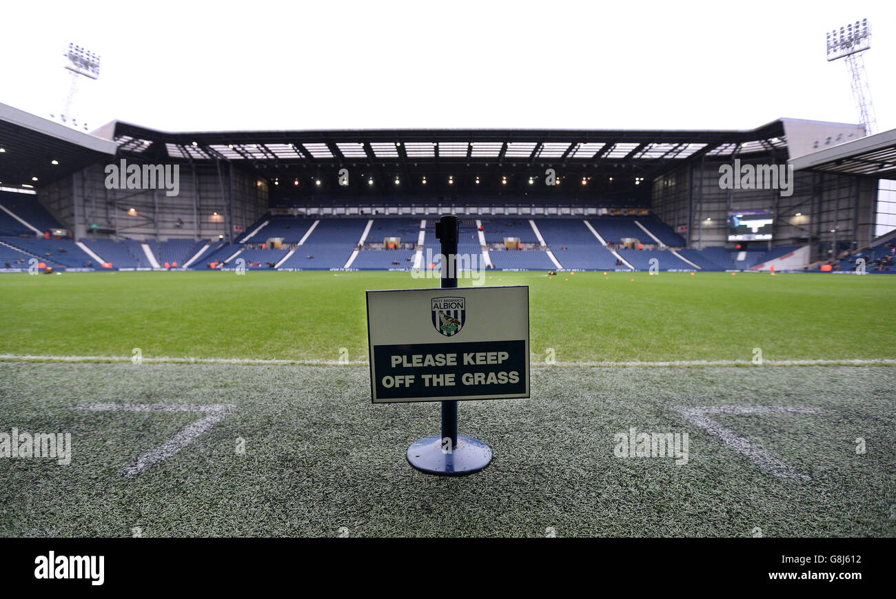 Gesamtansicht der Hawthorns vor dem Barclays Premier League Spiel zwischen West Bromwich Albion und Stoke City. Stockfoto