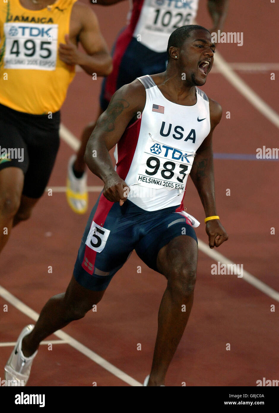 Leichtathletik - Welt der IAAF Leichtathletik WM - Helsinki 2005 - Olympiastadion Stockfoto