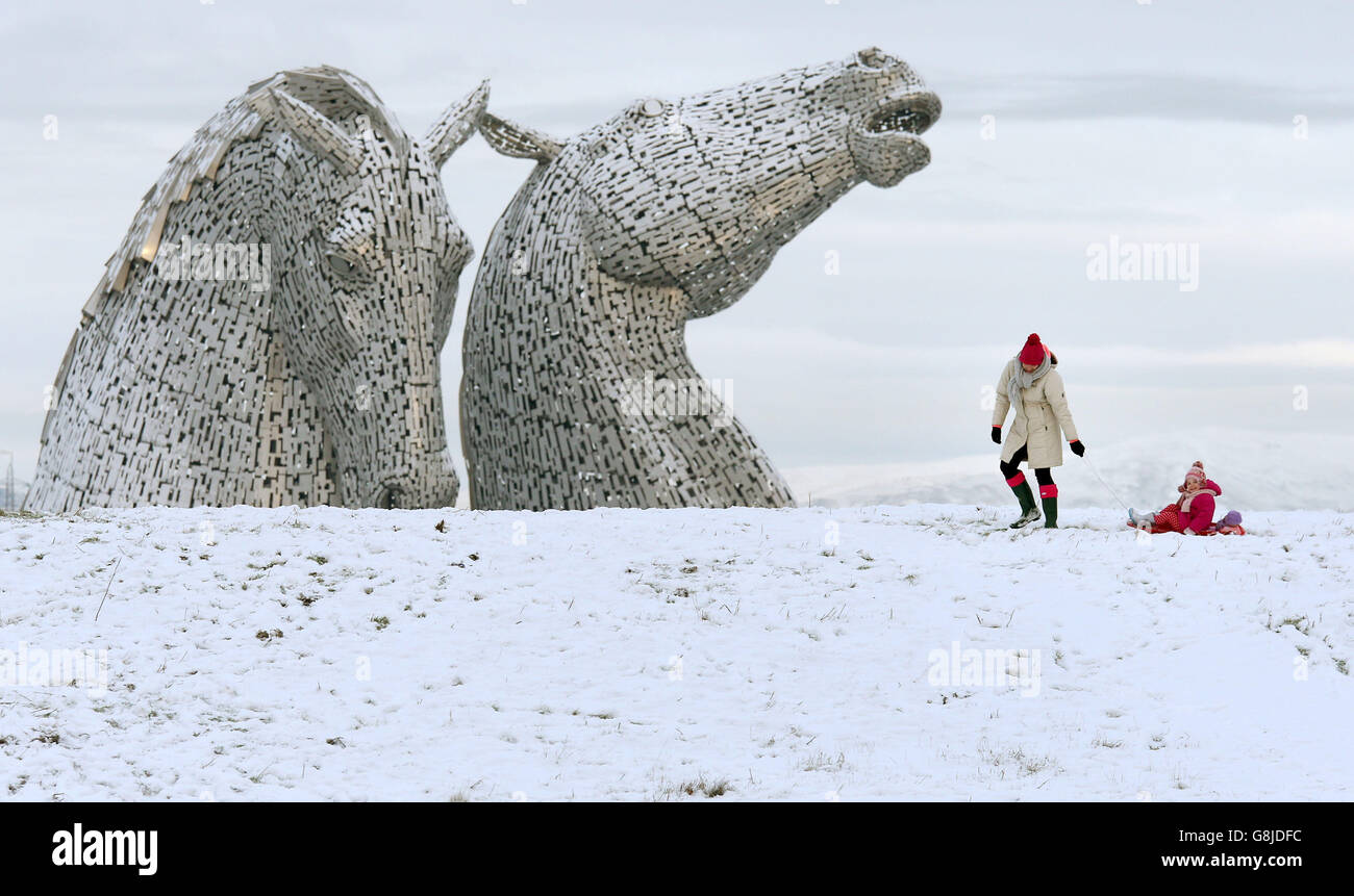 Winterwetter 17. Januar 2016 Stockfoto